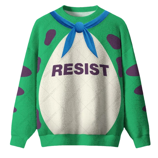 Resist Frog Suit Ugly Christmas Sweater - Moonbestprint