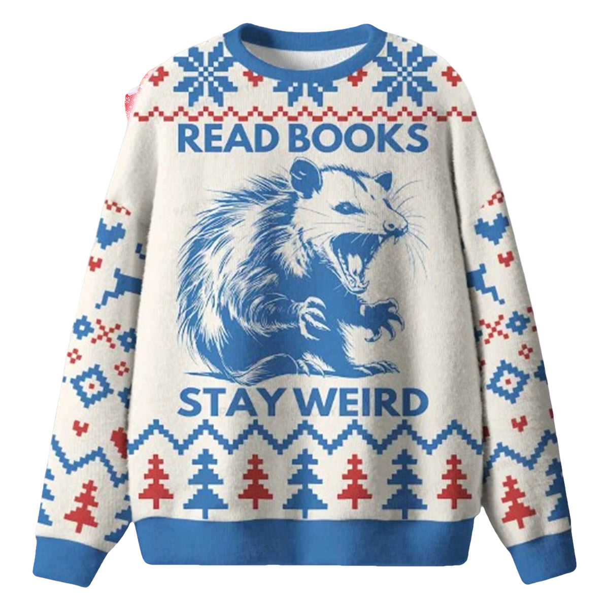 Read Books Stay Weird Ugly Christmas Sweater - Moonbestprint