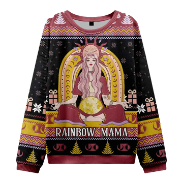 Rainbow Mama Ugly Christmas Sweater - Moonbestprint