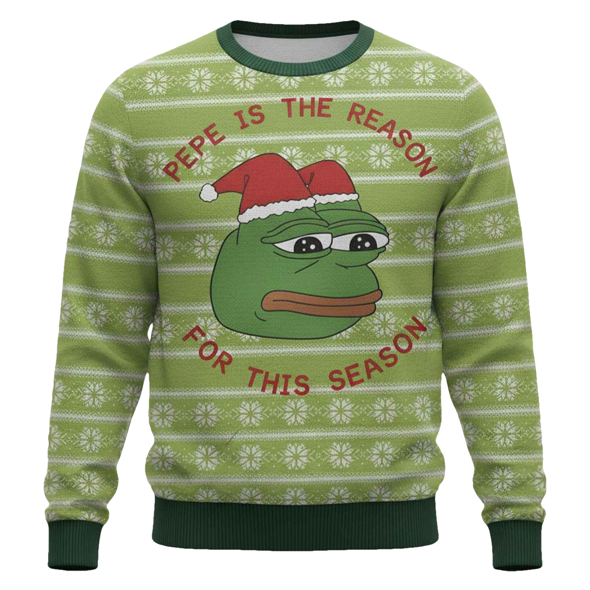 Pepe The Frog Dank Meme Christmas Ugly Sweater - Moonbestprint