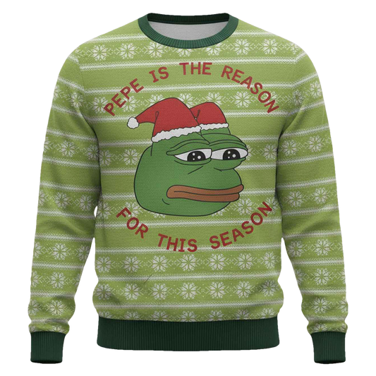 Pepe The Frog Dank Meme Christmas Ugly Sweater - Moonbestprint