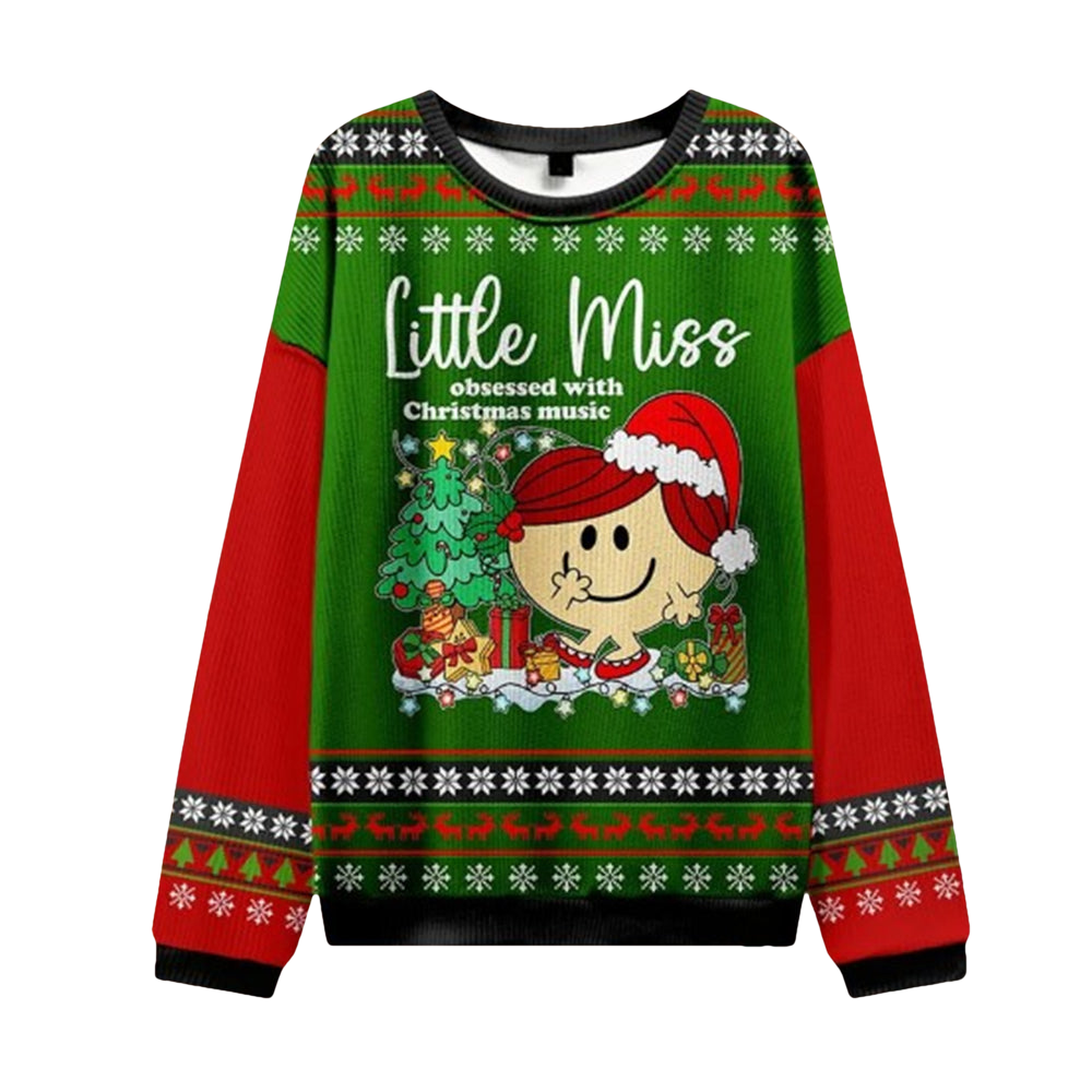 Obsessed With Christmas Music Ugly Christmas Sweater - Moonbestprint