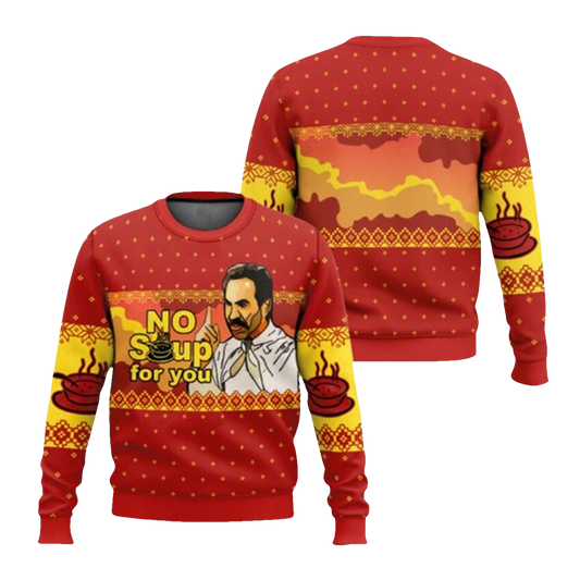 Nazi No Soup For You Seinfeld Ugly Christmas Sweater - Moonbestprint
