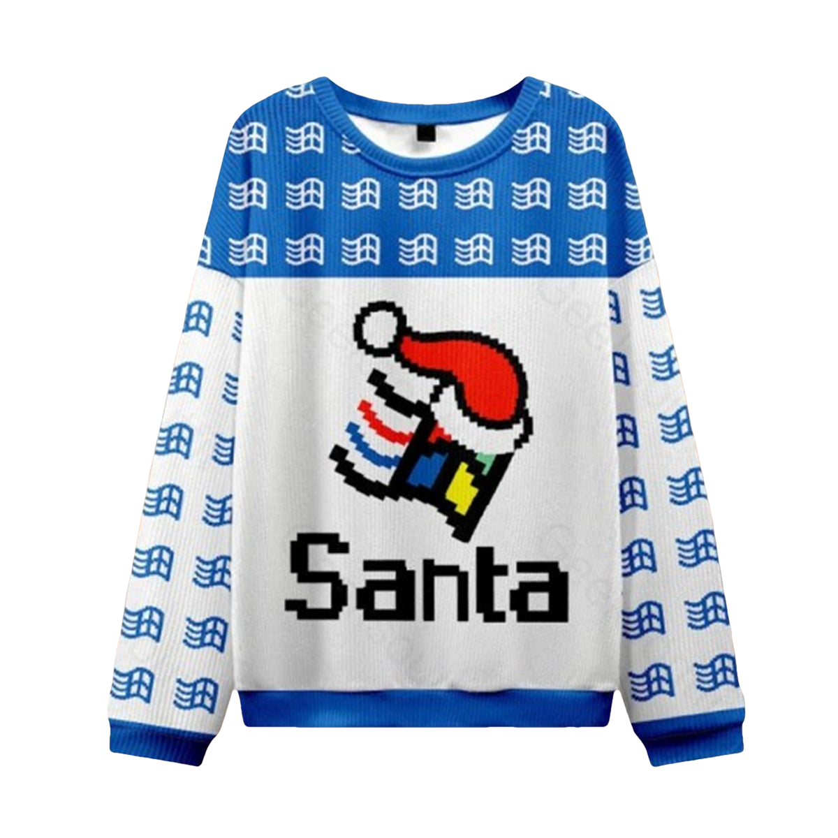 Micro Santa Ugly Christmas Sweater - Moonbestprint