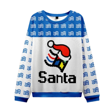 Micro Santa Ugly Christmas Sweater - Moonbestprint