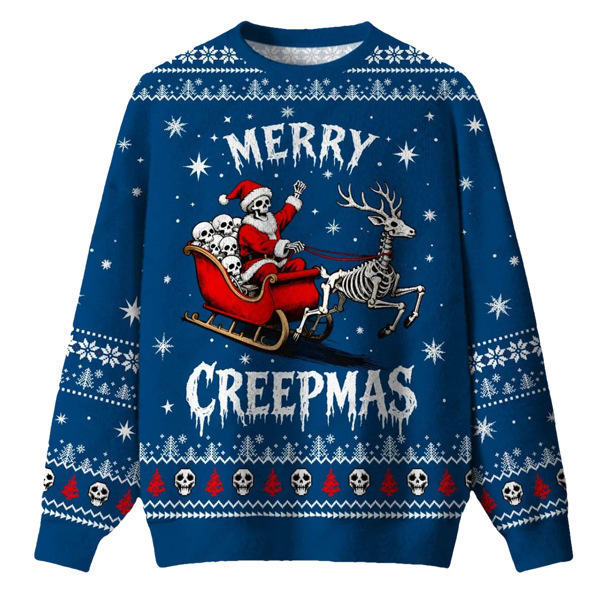 Merry CreepMas Ugly Christmas Sweater - Moonbestprint