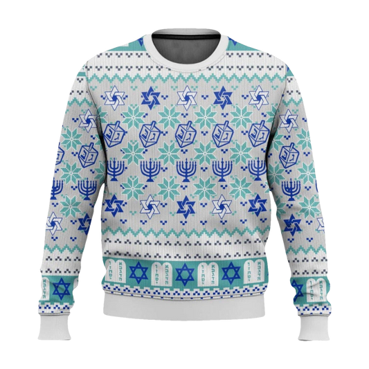Merry Xmas Jewish Ugly Christmas Sweater - Moonbestprint