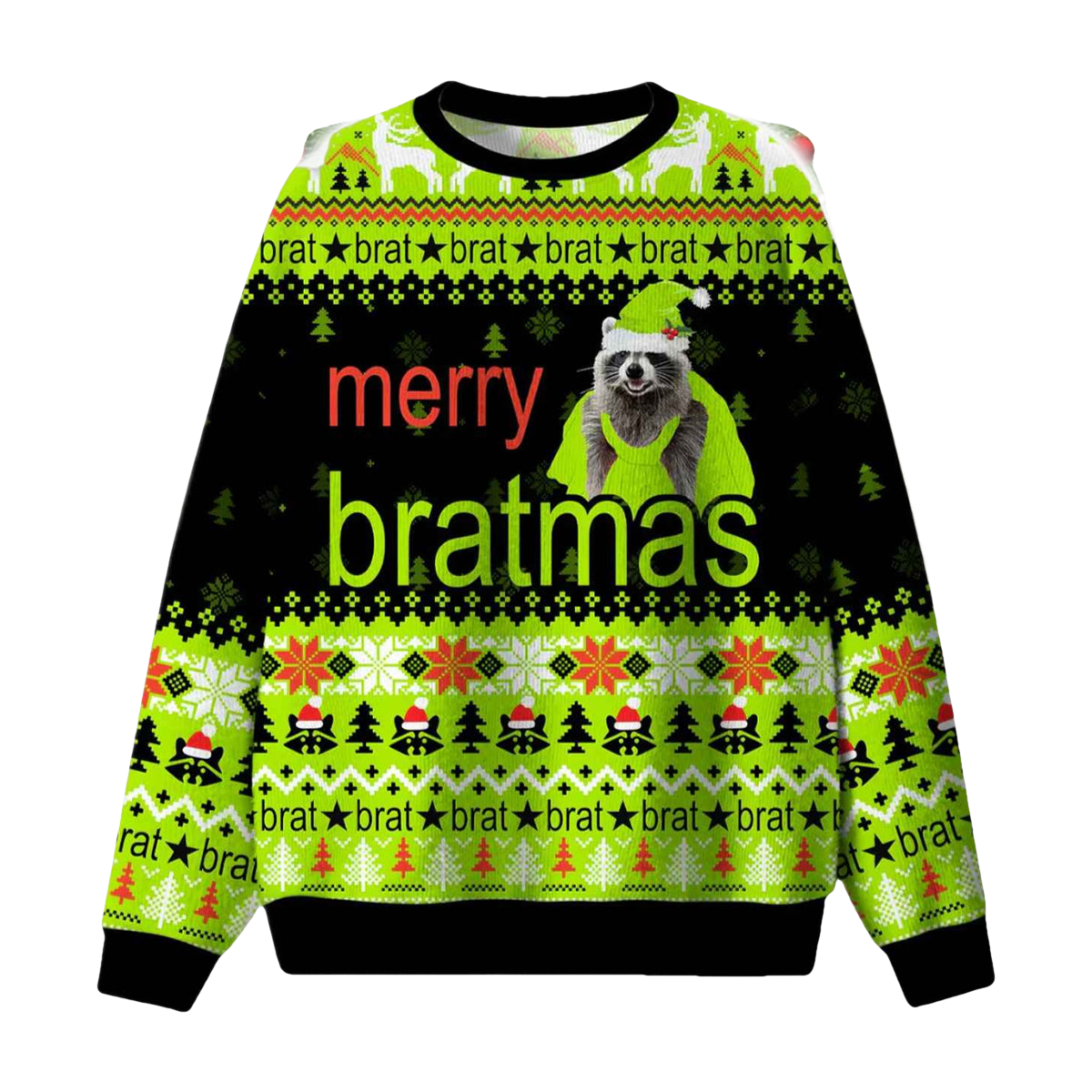 Merry Bratmas Ugly Christmas Sweater - Moonbestprint
