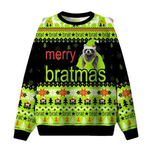 Merry Bratmas Ugly Christmas Sweater - Moonbestprint