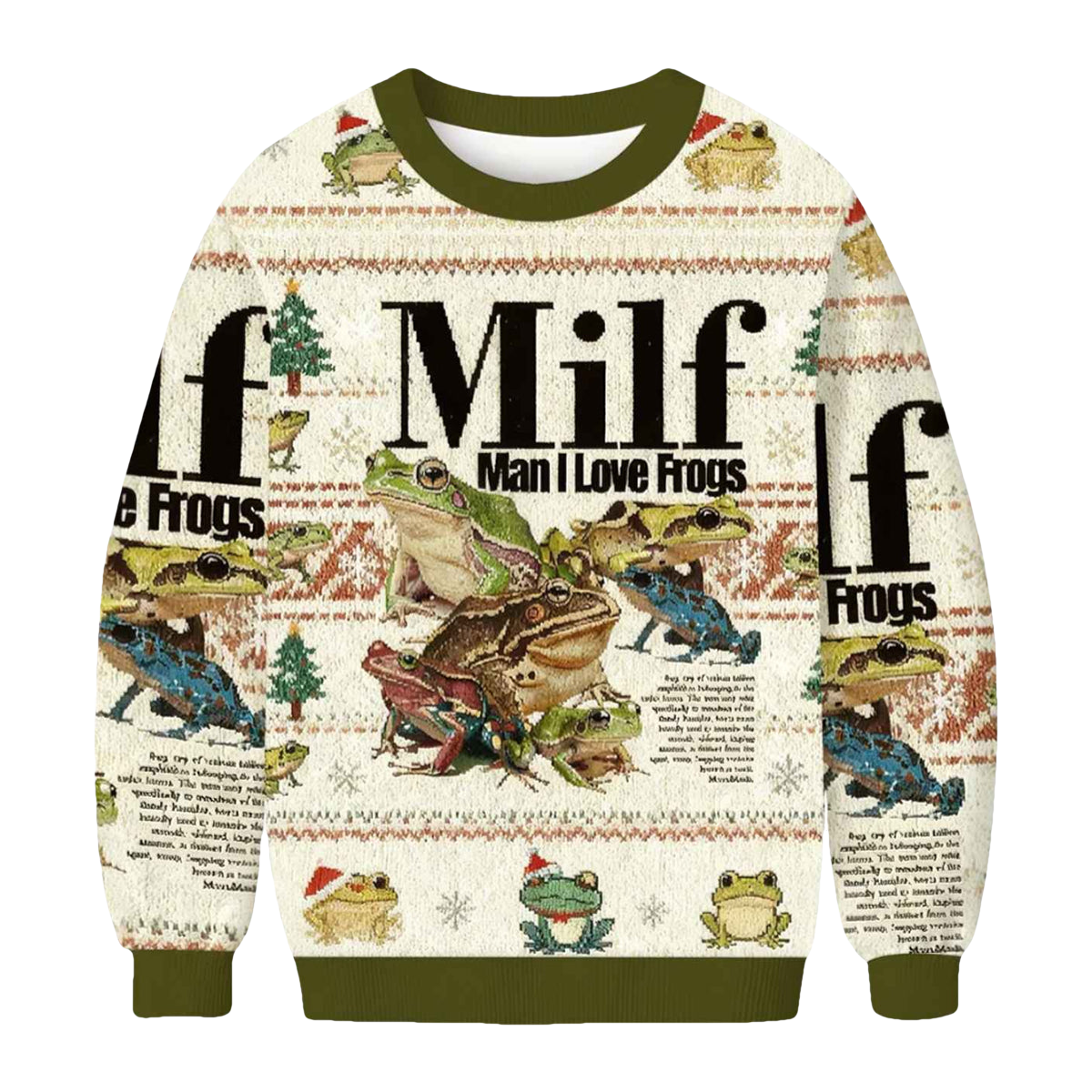 Man I Love Frogs Meme Ugly Christmas Sweater - Moonbestprint