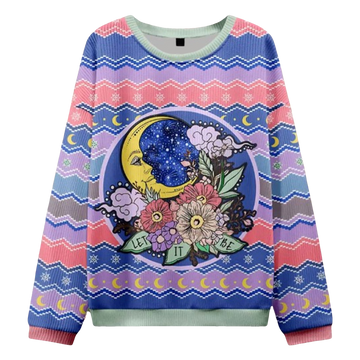 Let It Be Ugly Christmas Sweater - Moonbestprint