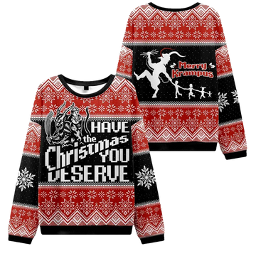 Krampus Takes Children Christmas Ugly Sweater - Moonbestprint