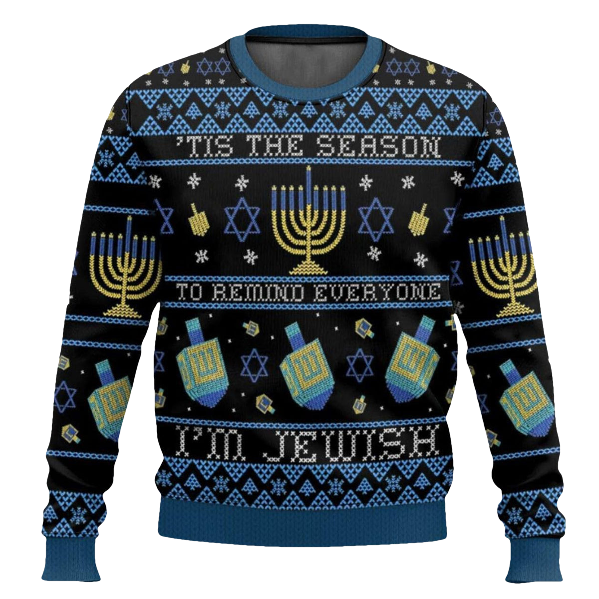 Jewish Hanukkah Ugly Christmas Sweater - Moonbestprint