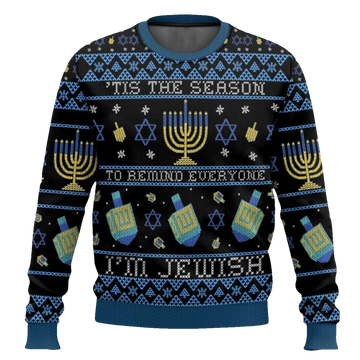 Jewish Hanukkah Ugly Christmas Sweater - Moonbestprint