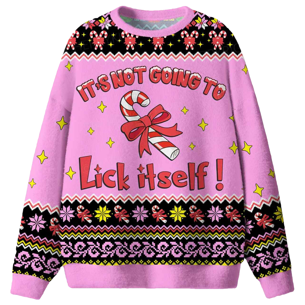 It's Not Going To Lick Itself Ugly Christmas Sweater - Moonbestprint