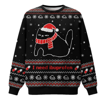 I Need Ibuprofen Ugly Christmas Sweater - Moonbestprint