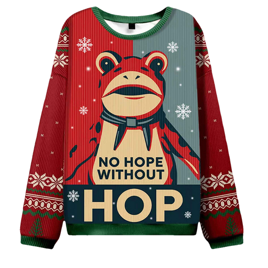 Hop Frog Resist Ugly Christmas Sweater - Moonbestprint