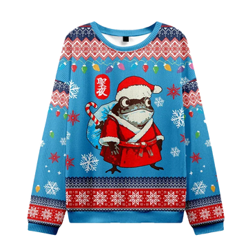 Frog Brings Gifts Christmas Ugly Sweater - Moonbestprint