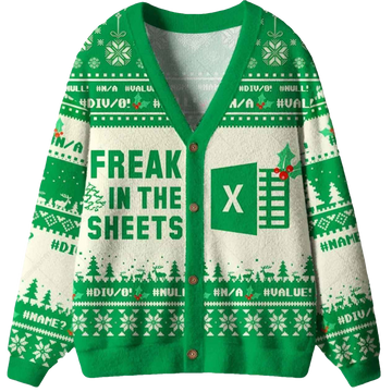 Freak in the Sheets Geek Ugly Cardigan Sweater - Moonbestprint