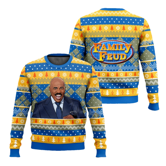 Family Feud Ugly Christmas Sweater - Moonbestprint