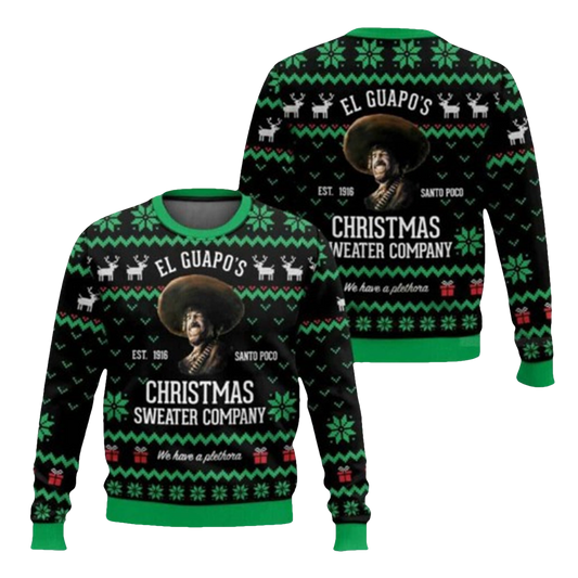 El Guapo's Christmas Sweater Company Three Amigos Ugly Christmas Sweater - Moonbestprint