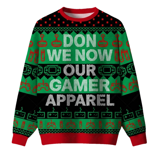 Don We Now Our Gamer Apparel Ugly Christmas Sweater - Moonbestprint