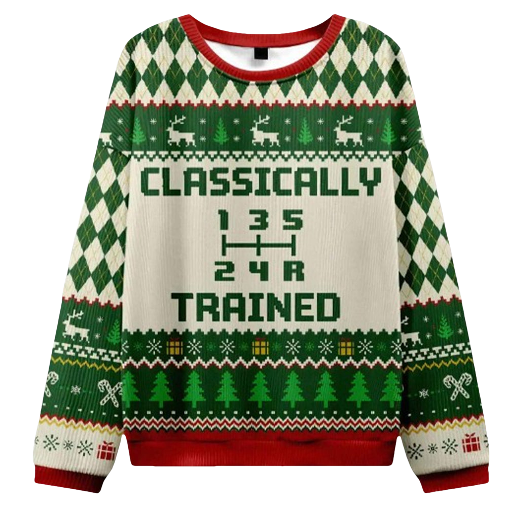 Classically Trained Ugly Christmas Sweater - Moonbestprint