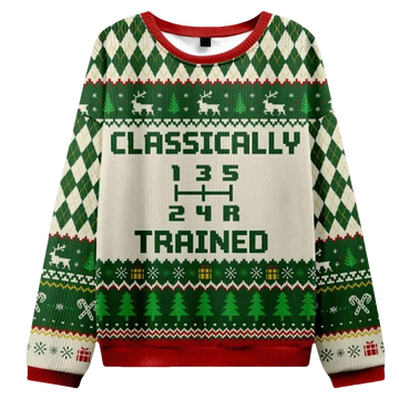 Classically Trained Ugly Christmas Sweater - Moonbestprint