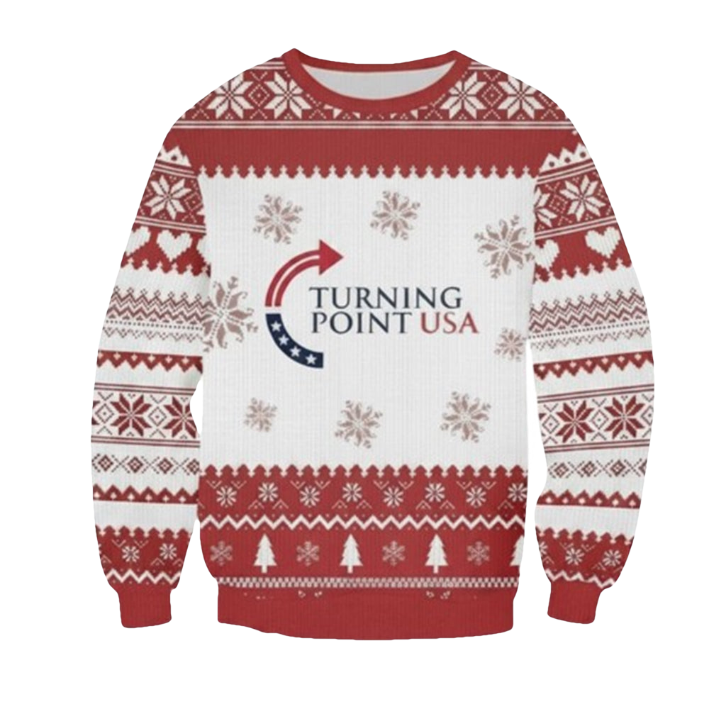 Charlie Kirk Turning Point USA Ugly Christmas Sweater - Moonbestprint