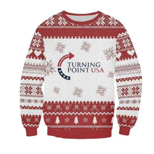 Charlie Kirk Turning Point USA Ugly Christmas Sweater - Moonbestprint
