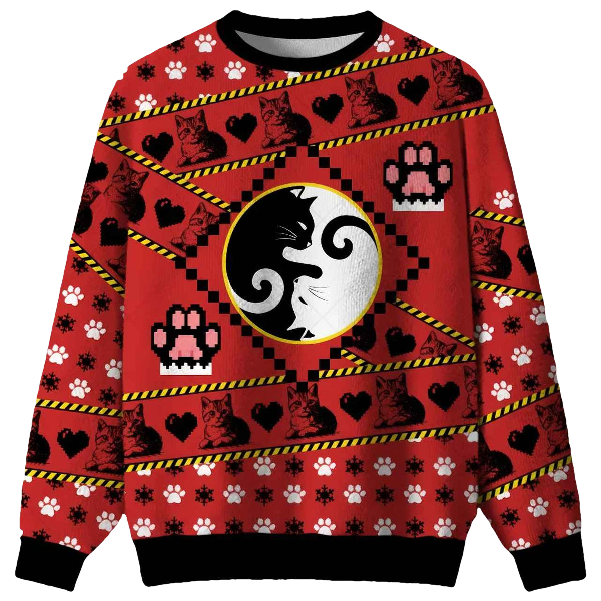 Cats Humour Ugly Christmas Sweater - Moonbestprint