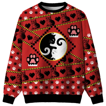 Cats Humour Ugly Christmas Sweater - Moonbestprint