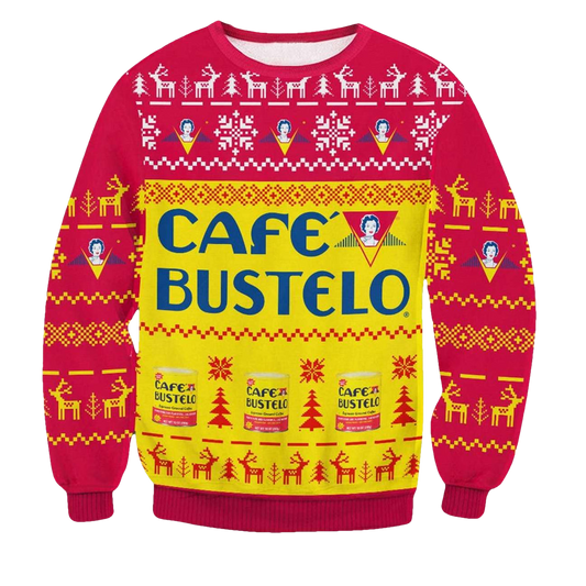 Cafe Bustelo Ugly Christmas Sweater - Moonbestprint