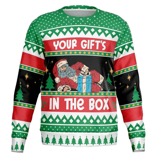 Your Gift's in the box Ugly Christmas Sweater - Moonbestprint