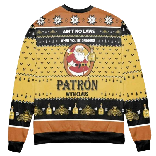 When You’re Drinking Tequila Patron With Santa Claus Ugly Christmas Sweater - Moonbestprint