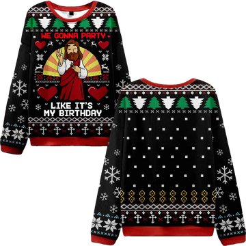 We Gonna Party Ugly Christmas Sweater - Moonbestprint