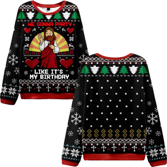 We Gonna Party Ugly Christmas Sweater - Moonbestprint