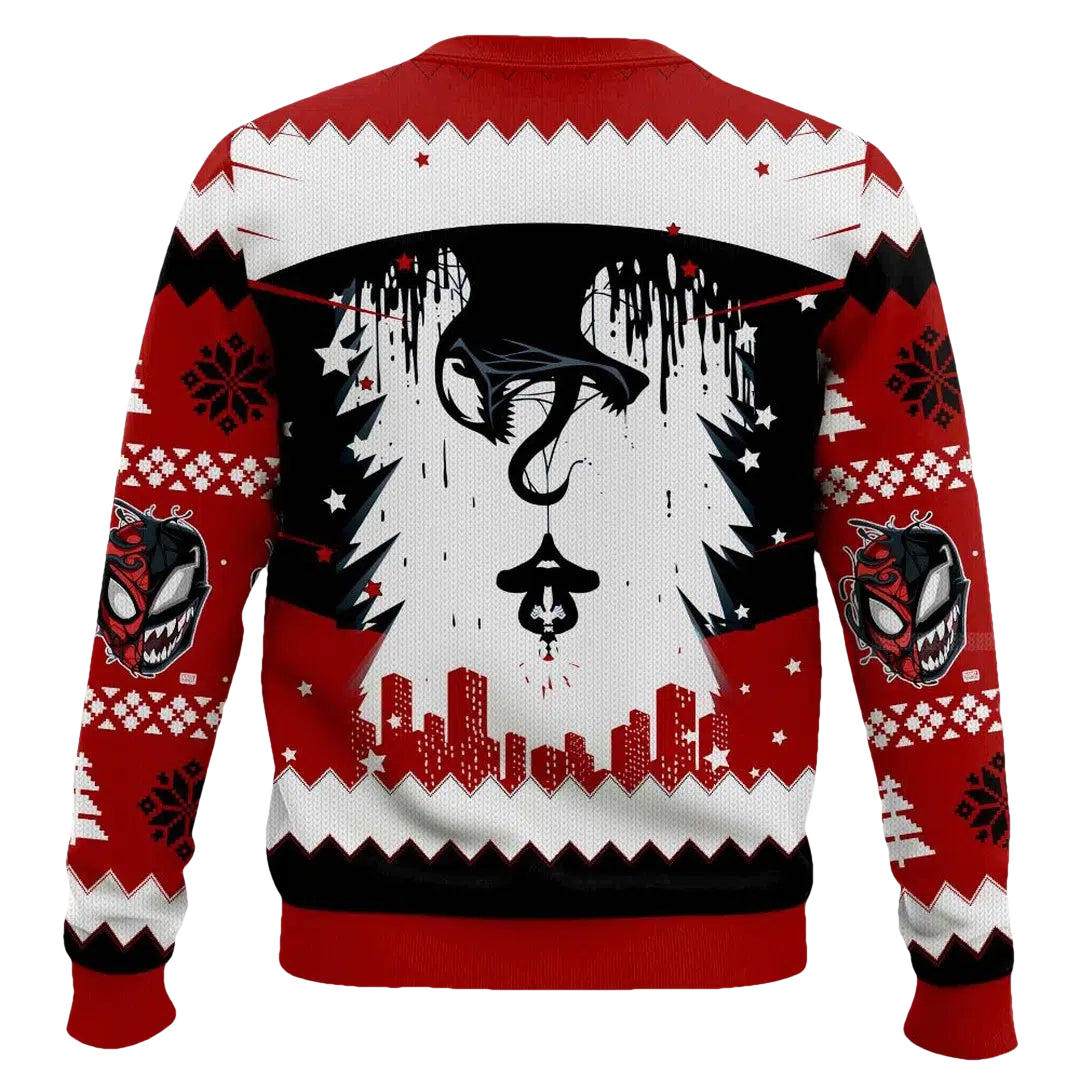 Venom x Spiderman Last Dance Ugly Christmas Sweater - Moonbestprint