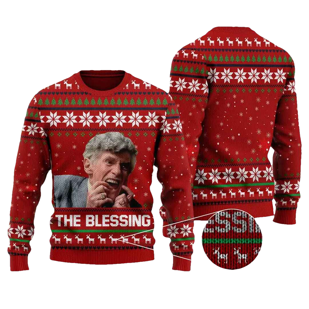 Uncle Lewis The Blessing Ugly Christmas Sweater - Moonbestprint