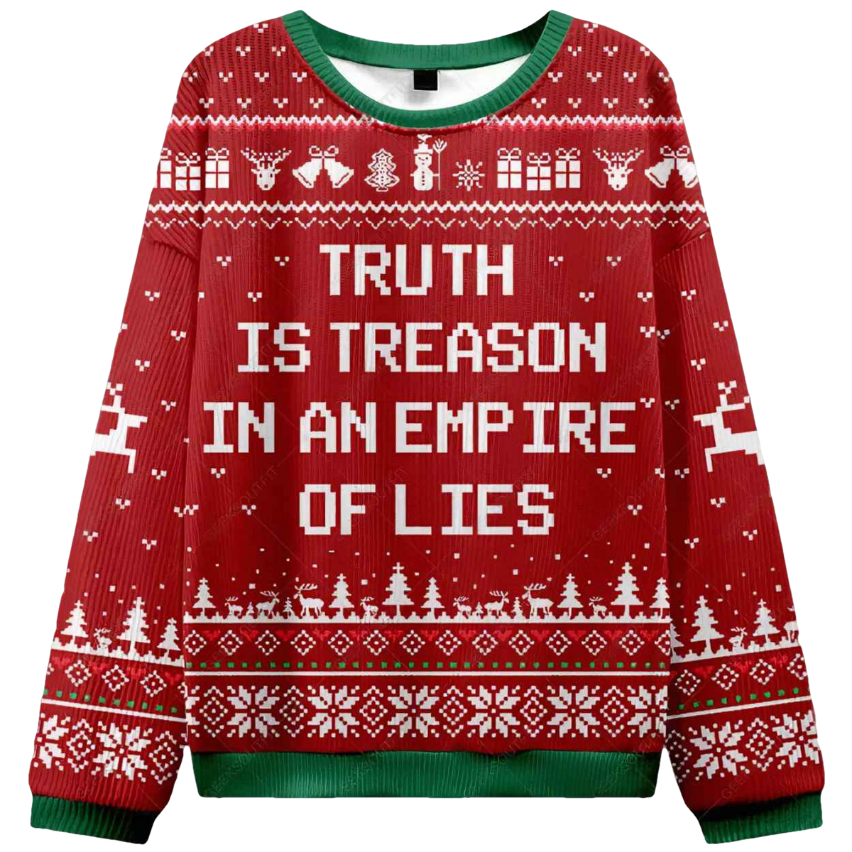 Truth Is Treason Ugly Christmas Sweater - Moonbestprint