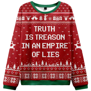 Truth Is Treason Ugly Christmas Sweater - Moonbestprint