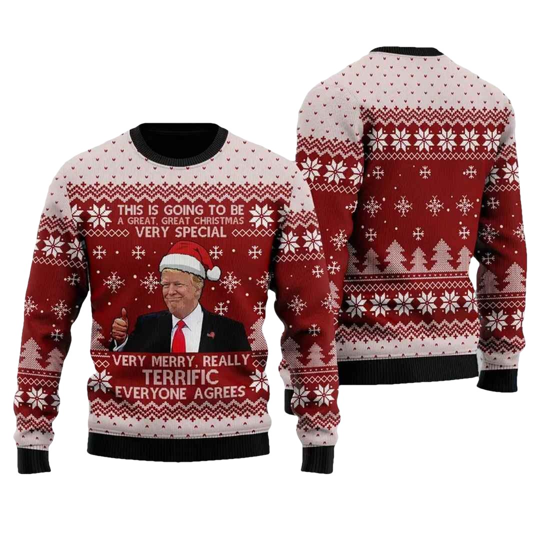 Trump This Is Going To Be A Great Christmas Very Special Ugly Christmas Sweater - Moonbestprint