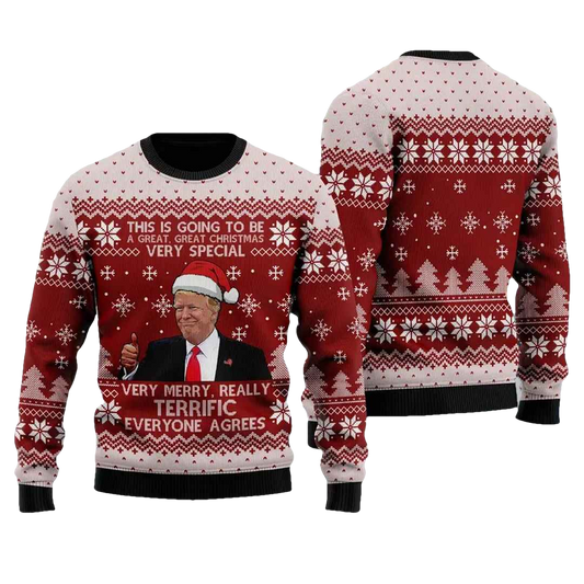 Trump This Is Going To Be A Great Christmas Very Special Ugly Christmas Sweater - Moonbestprint