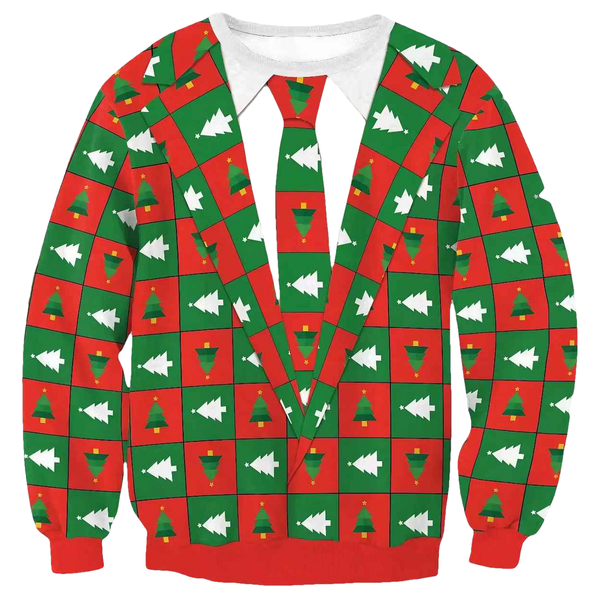 Tree Suit Ugly Christmas Sweater - Moonbestprint
