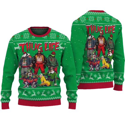 Thug Life Ugly Christmas Sweater - Moonbestprint