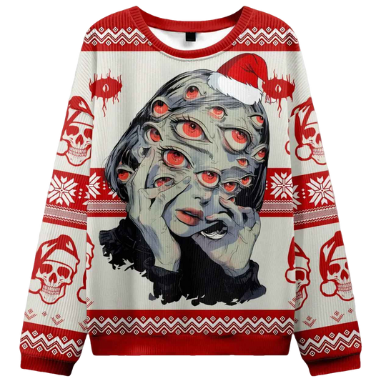 Thousand Eyes Gaze Ugly Christmas Sweater - Moonbestprint