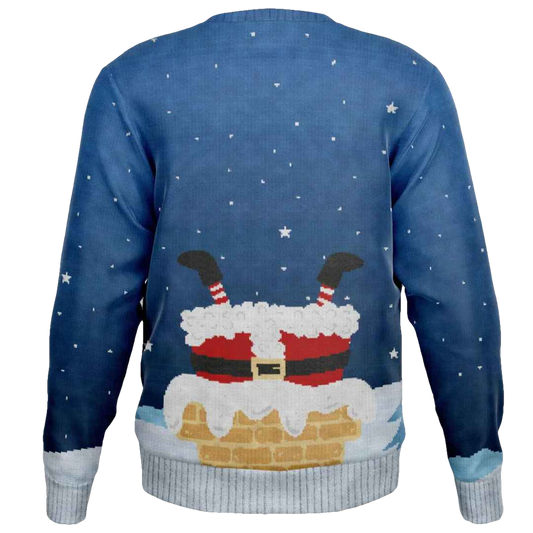 This Santa Loves To Go Down Ugly Christmas Sweater - Moonbestprint