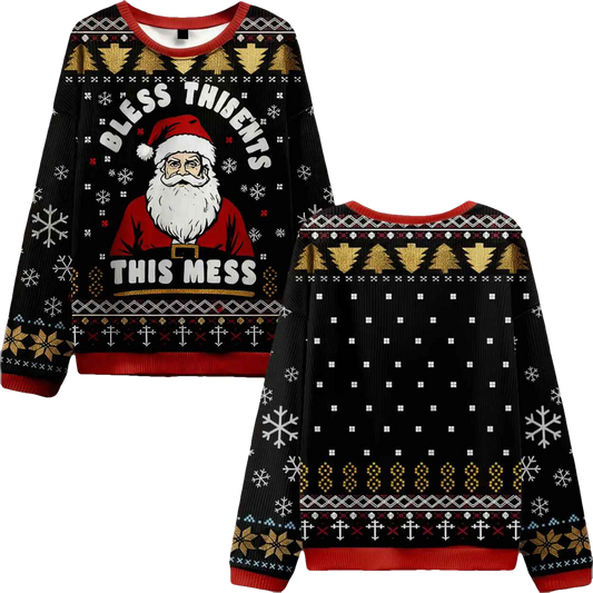 This Is Mess Ugly Christmas Sweater - Moonbestprint
