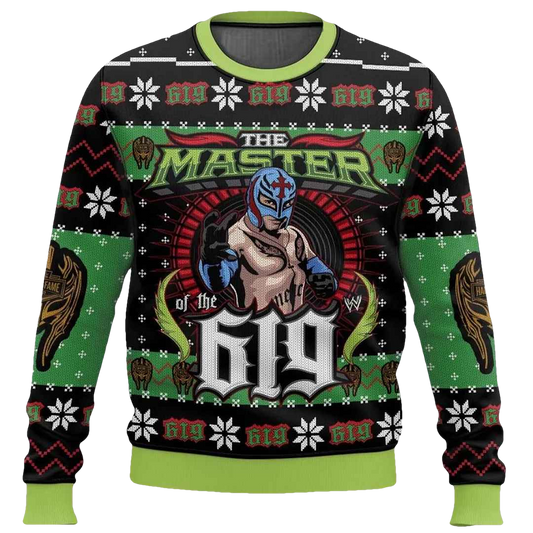 The Master Of The 619 Rey Mysterio Ugly Christmas Sweater - Moonbestprint