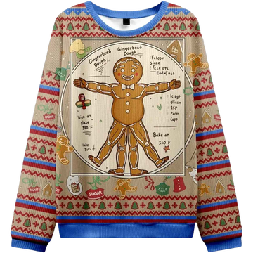 The Gingerbread Man Christmas Ugly Sweater - Moonbestprint
